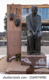 Gyumri, Armenia -January/2018- Monument Of Frunzik Mkrtchyan.