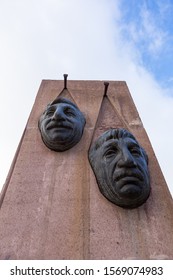 Gyumri, Armenia -January/2018- Monument Of Frunzik Mkrtchyan.