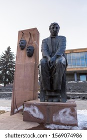 Gyumri, Armenia -January/2018- Monument Of Frunzik Mkrtchyan.