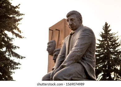 Gyumri, Armenia -January/2018- Monument Of Frunzik Mkrtchyan.