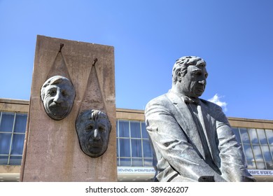 Gyumri, Armenia - September 16, 2015:
Monument Of Frunzik Mkrtchyan.