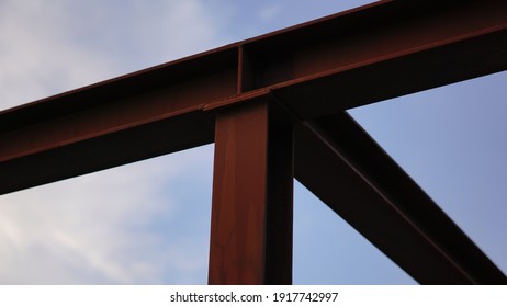 H Beam Steel Construction Against Sky