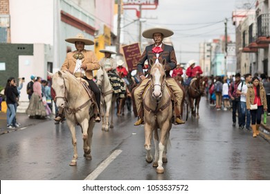 H. Matamoros, Tamaulipas, Mexico - November 20, 2017 - The November 20 Parade Commemorates The Start Of The Mexican Revolution Of 1910 Against Porfirio Diaz, An Annual Celebration Throughout Mexico.