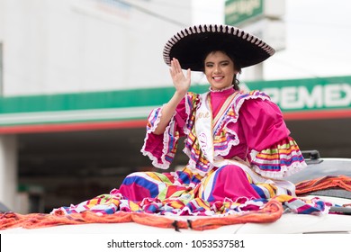 H. Matamoros, Tamaulipas, Mexico - November 20, 2017 - The November 20 Parade Commemorates The Start Of The Mexican Revolution Of 1910 Against Porfirio Diaz, An Annual Celebration Throughout Mexico.