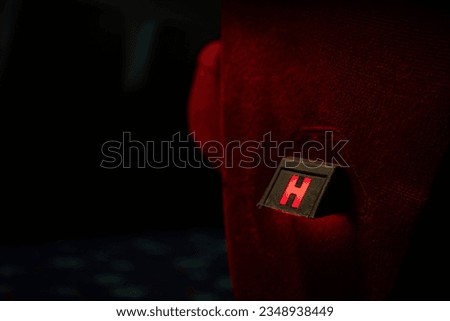 H is a symbol indicating rows of seats in the cinema for those who can book movie tickets in row H