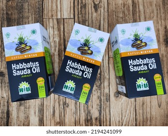 Habbatus Sauda Oil Capsule, Is A Black Cumin Seed Product With Soft Capsule Packaging, Easy To Swallow And Will Feel Comfortable In The Throat. Tangerang, Banten, Indonesia - August 2022.