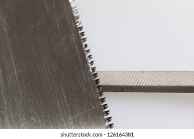Habit 7 Sharpen the Saw being sharpened, - Shutterstock ID 126164381