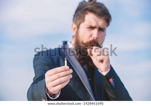 Habit Second Nature Mature Hipster Beard Stock Photo Edit Now