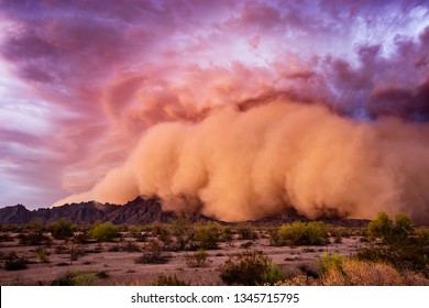 Haboob Dust Storm In The Arizona Desert