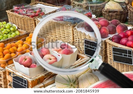 HACCP (Hazard Analysis and Critical Control Points) - Food Safety and Quality Control in food industry concept about fresh fruit