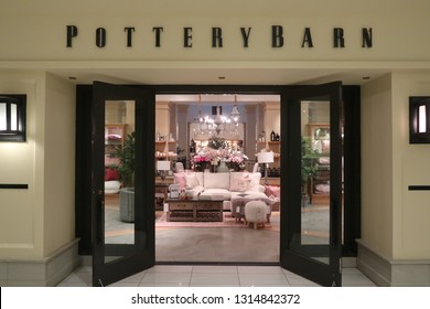 pottery barn store displays