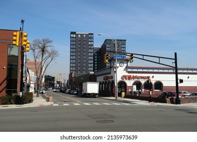 HACKENSACK, NJ, USA  - March 11, 2022: CVS At 110 Main St, Hackensack, NJ 07601. Editorial Use Only. 