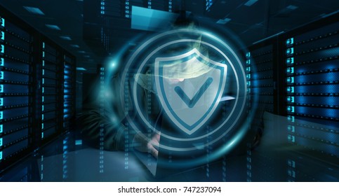 Hacker accessing to personal data information with a computer in a dark room 3D rendering - Powered by Shutterstock - Get 15% off with code: PIKWIZARD15