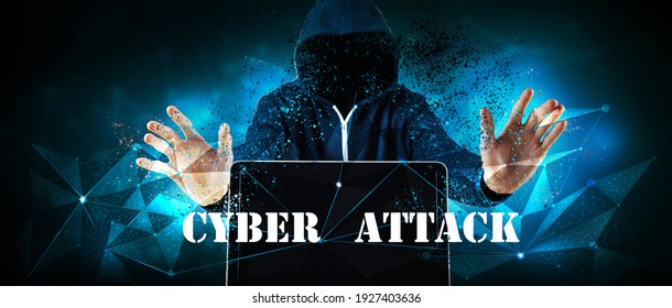 hacker attacks and breaks into the world internet network