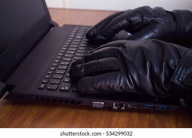 hacker with computer