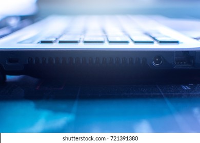 Hacker is computers on the world map used for internet identity theft , cyber concept.