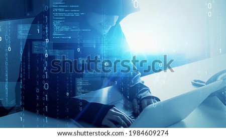 Hacker. Hacking. Unauthorized access. Cyber security.