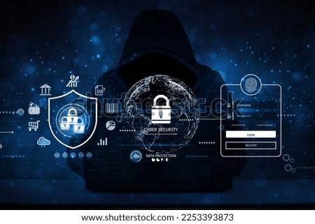 Hacker, hacker hacks network, hacker on a dark background. Dangerous Hooded Hacker Breaks into Government Data Servers