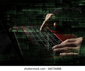 hacker hands with binary codes on monitor - Powered by Shutterstock - Get 15% off with code: PIKWIZARD15