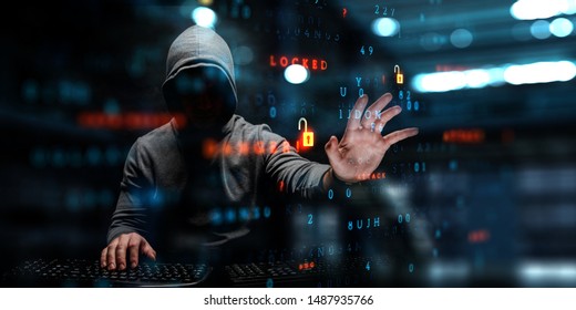 Hacker Hoodie Dark Theme Stock Photo 1487935766 | Shutterstock