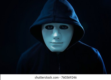 Hacker Mask On Dark Background Stock Photo 760369246 | Shutterstock