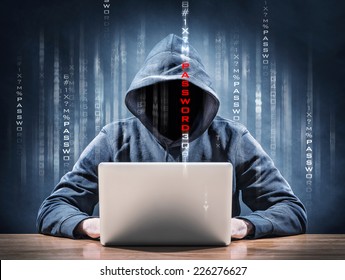 hacker on a computer - Shutterstock ID 226276627
