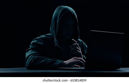 Hacker Prints Code On Laptop Keyboard Stock Photo 1808192824 | Shutterstock