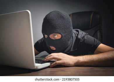  Hacker Stealing Information From The Office Computer. Hacking, Criminal