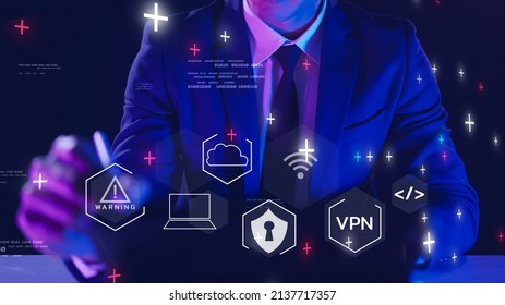 Hacker Technology, Cybersecurity VPN Virtual Private Network Cybercrime Protection, Mobile Digital Wallet Online Secure Payment Protection Security, Blockchain Crypto Currency 