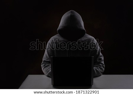 Hacking and malware concept. Double exposure