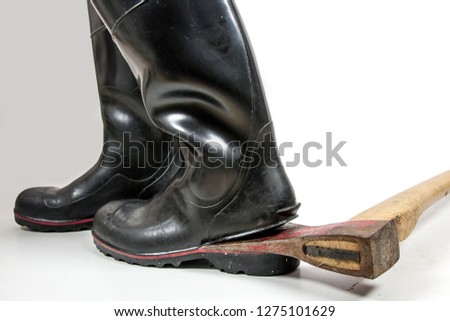 Similar – rubber boot meetings Boots