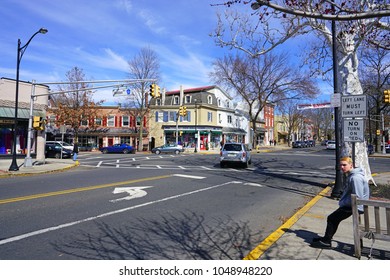 HADDONFIELD, NJ -17 MAR 2018- Located In Camden County, New Jersey, The Historic Town Of Haddonfield, Originally Occupied By Lenni Lenape Native Americans, Is A Major Paleontology Site.