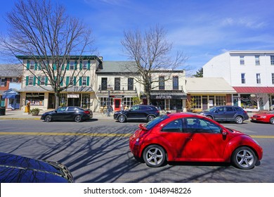 HADDONFIELD, NJ -17 MAR 2018- Located In Camden County, New Jersey, The Historic Town Of Haddonfield, Originally Occupied By Lenni Lenape Native Americans, Is A Major Paleontology Site.