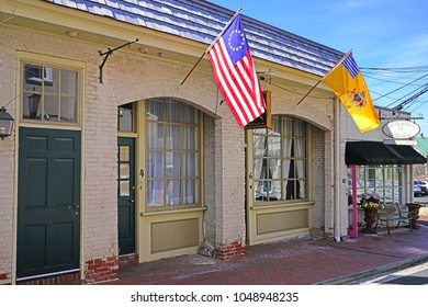 HADDONFIELD, NJ -17 MAR 2018- Located In Camden County, New Jersey, The Historic Town Of Haddonfield, Originally Occupied By Lenni Lenape Native Americans, Is A Major Paleontology Site.