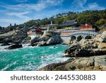 Haedong Yonggungsa Temple on sea shore. Busan, South Korea