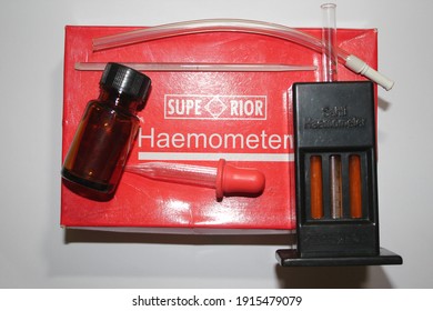 The Haemometer Is The Laboratory's Instrument For Determining Its Hemoglobin Level In The Blood By Its Colorcolorery.