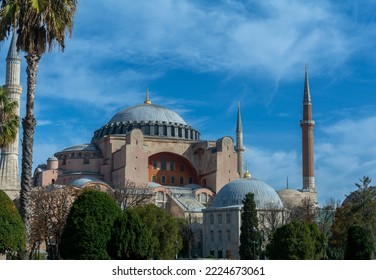 Hagia Sofia (Ayasofya) Mosque In Fatih, Istanbul, Turkey.