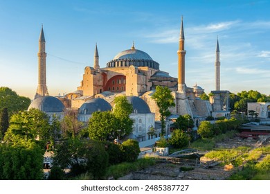 Hagia Sophia Grand Mosque in center of Istanbul, Turkey