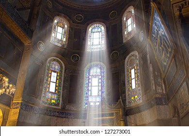 Hagia Sophia Mosque Interior At Istanbul