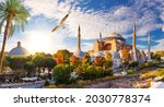 Hagia Sophia Mosque, Istanbul, Turkey, full view