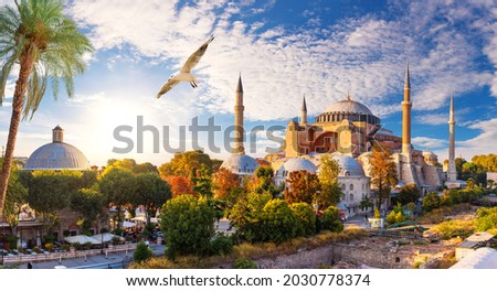 Hagia Sophia Mosque, Istanbul, Turkey, full view