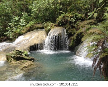 Hagimit Falls In Samal Island, Philippines