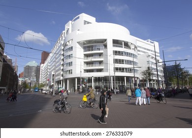 The Hague, Netherlands, 6 May 2015: City Hall Of Dutch Town The Hague By Richard Meier