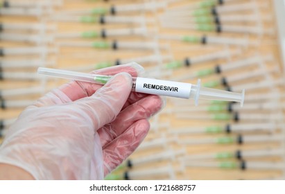 The Hague, The Netherlands - May 1, 2020: American Biopharmaceutical Company Gilead Has Demonstrated That Remdesivir Is Active Against The Virus That Causes COVID-19