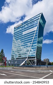 THE HAGUE-AUGUST 23, 2014. Deloitte Headquarters. Deloitte Offers Accounting And Expat Tax Services Such As International Tax Planning, VAT, Estate Planning, Company Formation And Tax Procedures.