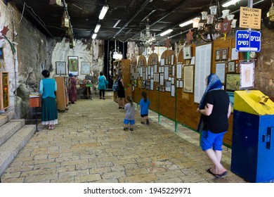 Haifa, Israel – June 23, 2015 – Women’s Entrance To Elijah’s Cave In Mount Carmel