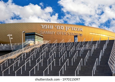 Haifa, Israel - October 2020: View On Sammy Ofer Stadium