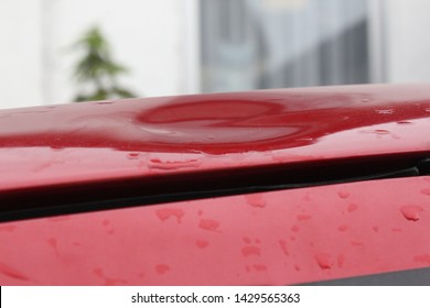 Hail Damage At Car, Storm, Damage