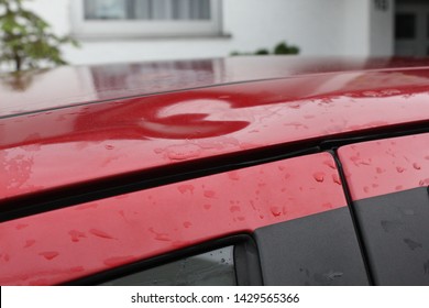 Hail Damage At Car, Storm, Damage