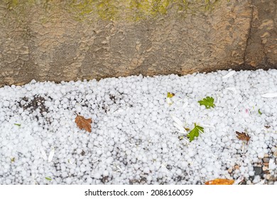 Hail, Graupel In The Corners Of The House